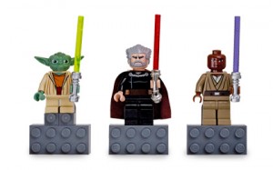 Magnet Set: Clone Wars Yoda, Count Dooku, and Mace Windu