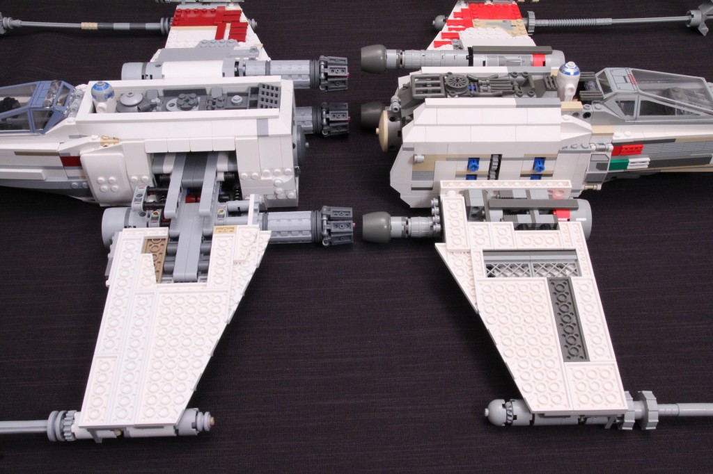 Side By Side Review: 10240 Red Five X-wing and 7191 UCS X-wing Fighter - FBTB