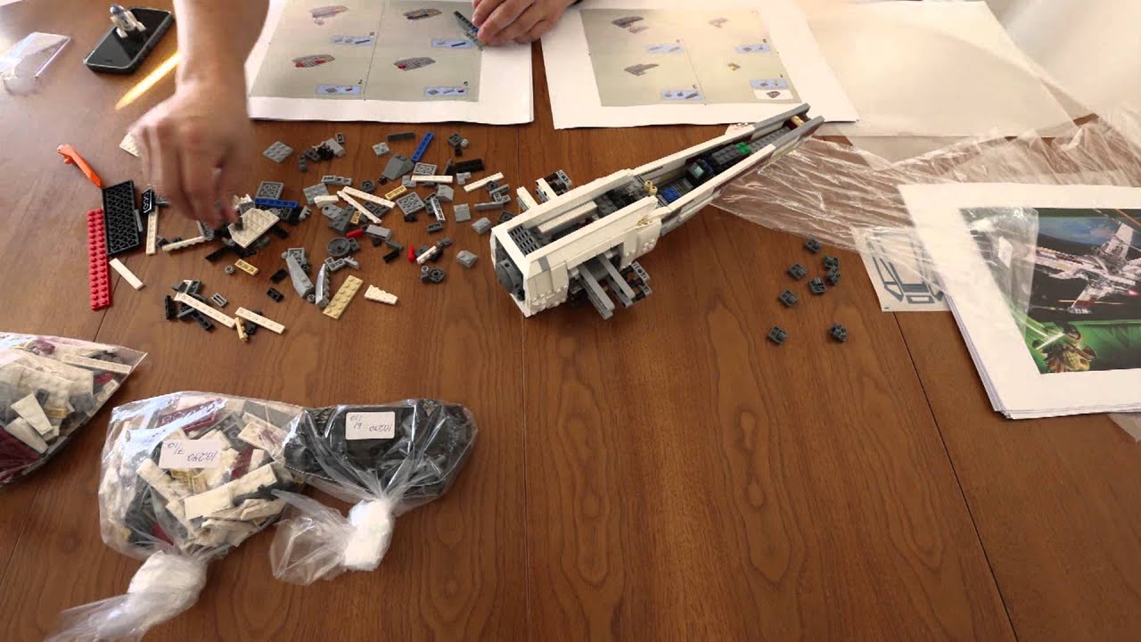 UCS 10240 Red Five X-wing Starfighter Time Lapse Build