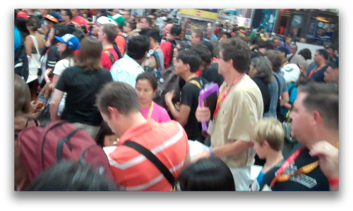 LEGO Booth Crowd