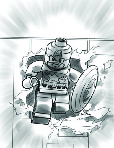 Captain America #12 - LEGO Sketch Variant