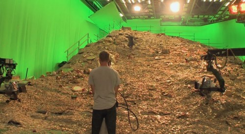 Apparently Peter Jackson demands payment in gold and stores it in front of a greenscreen
