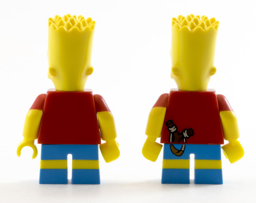 71016 Bart Simpson Back Comparison