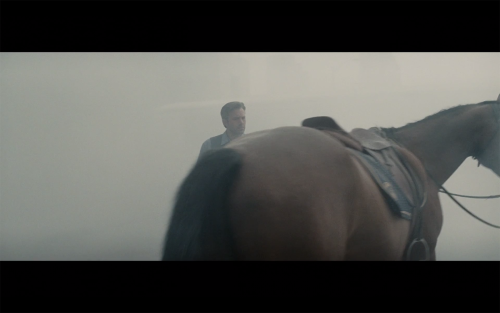 I think we are all as confused as Bruce Wayne is at the sight of this horse butt