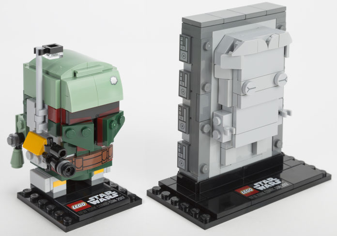 LEGO Star Wars Boba Fett Han Solo in Carbonite Block BrickHeadz