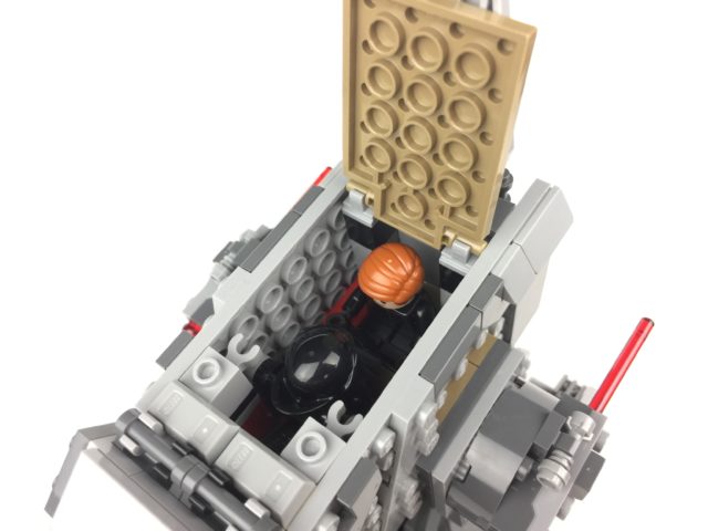 First Order Heavy Scout Walker cockpit with minifigs