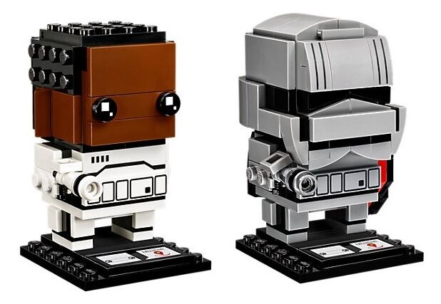 Finn and Captain Phasma BrickHeadz