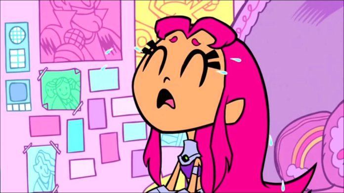 Starfire crying because LEGO Dimensions is cancelled