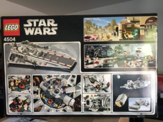 4504 Millennium Falcon Back of Box