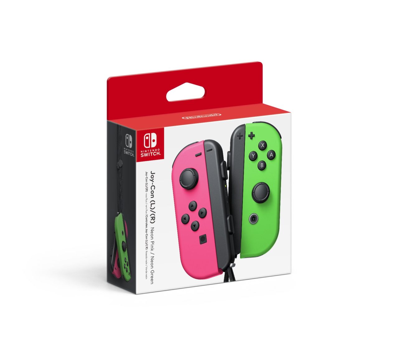 Pink (L) and Green (R) Joy-cons