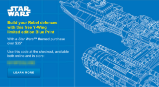 VIP Black card offer y-wing blueprint
