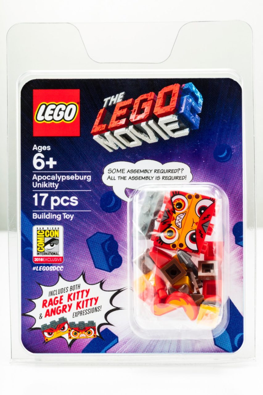 Apocalypseburg Unikitty LEGO SDCC-exclusive in package