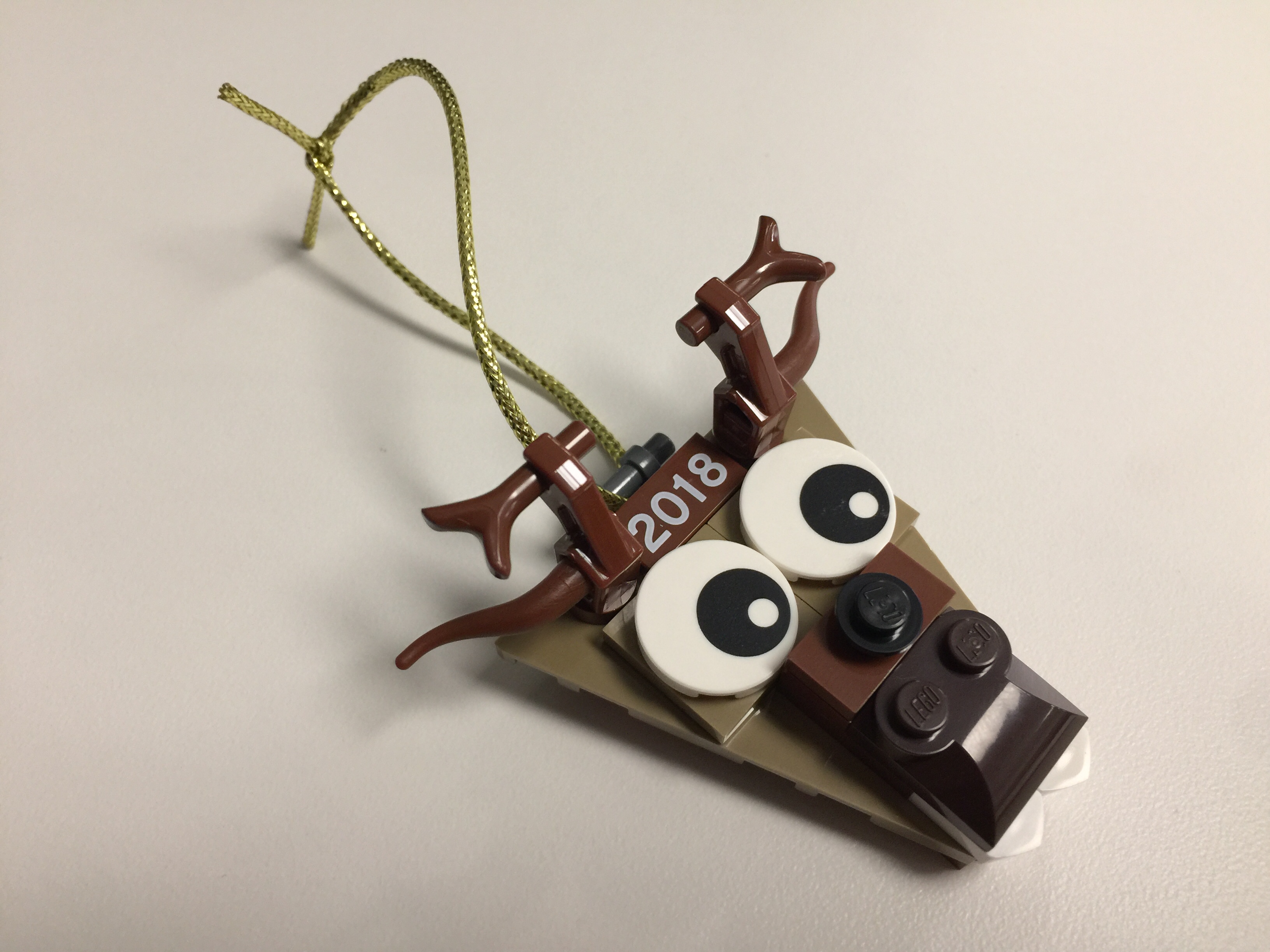 lego reindeer ornament