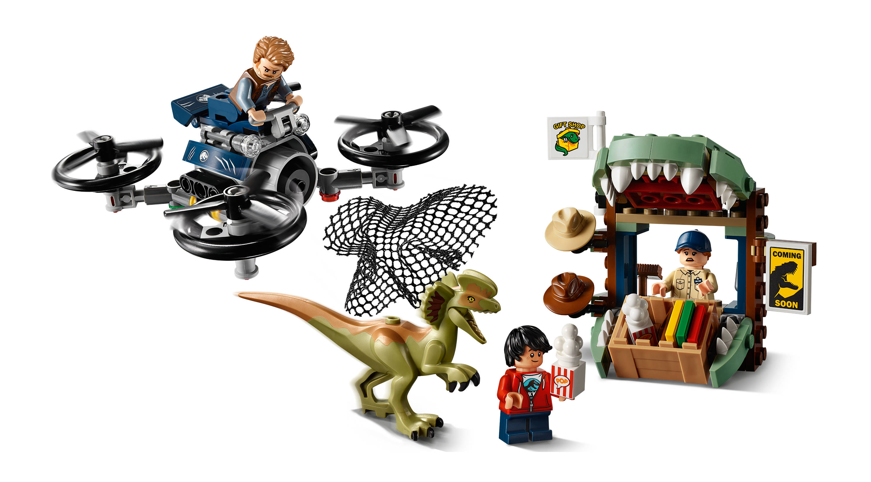 Jurassic Era  Volcanic world 6 Pieces Dinosaurs Assorted Kids Toys 