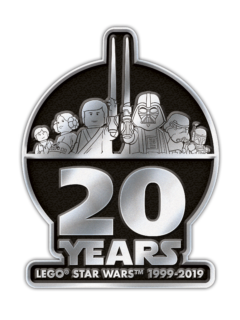 LEGO Star Wars 20th Anniversary Metallic Logo