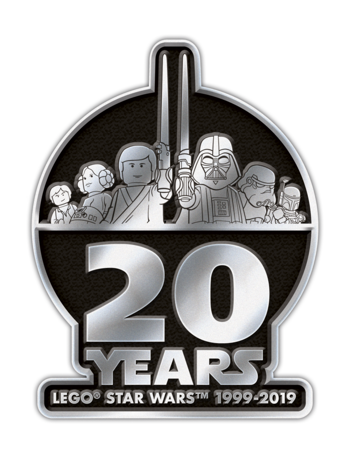 LEGO Star Wars 20th Anniversary Metallic Logo