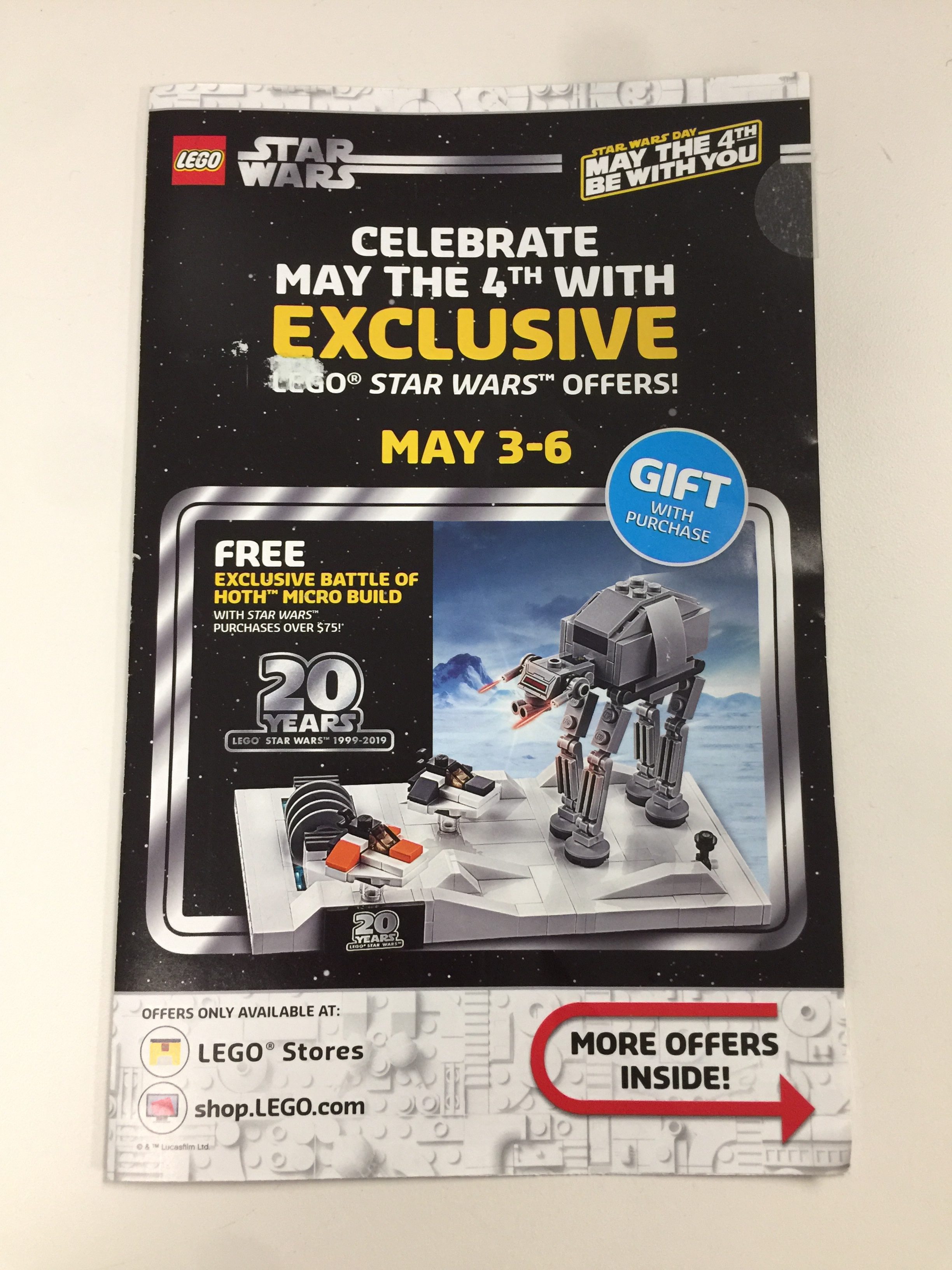 LEGO Shop@Home's May 4th Promo FBTB