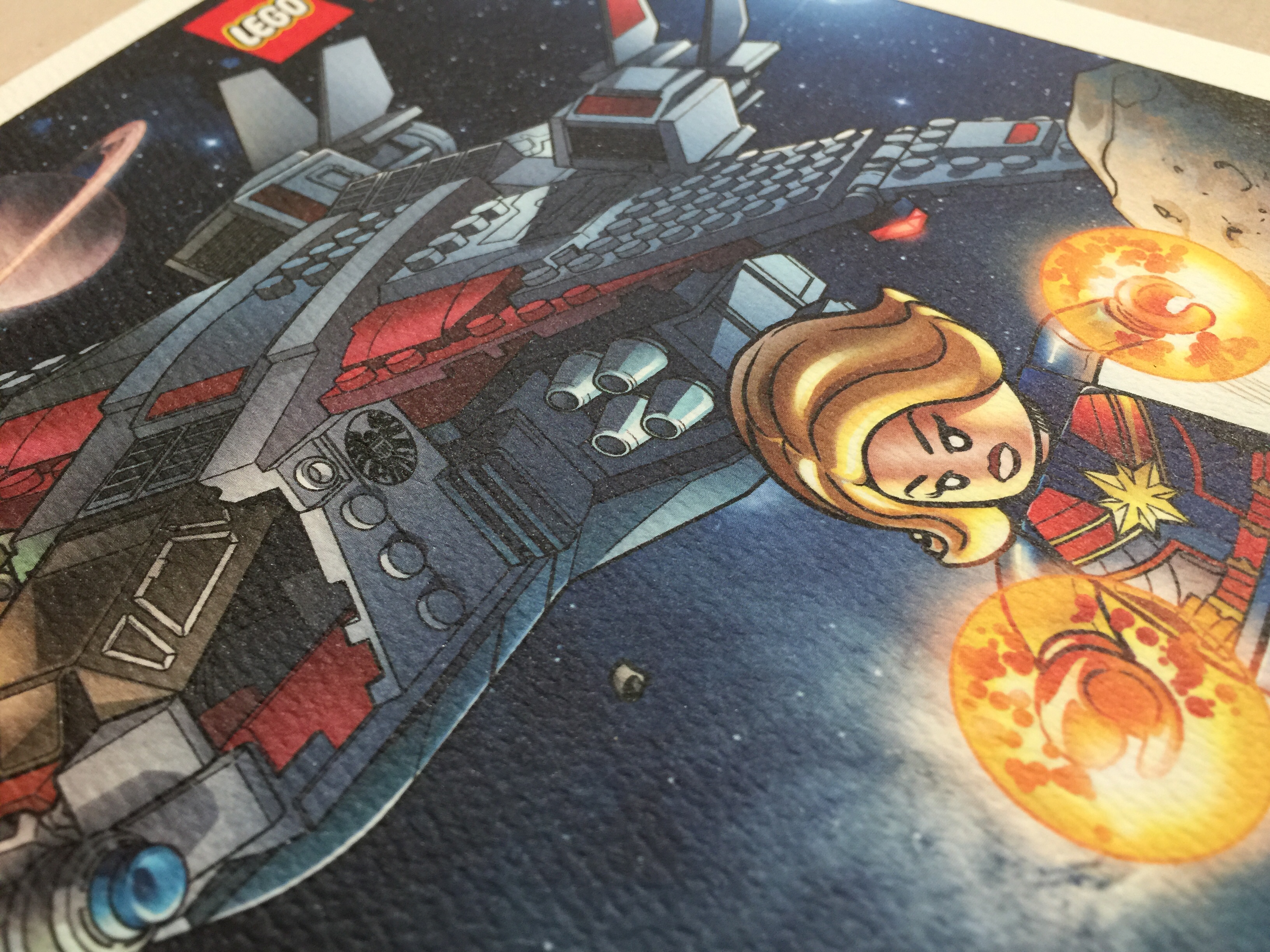 That Captain Marvel Art Print Is Pretty High Quality