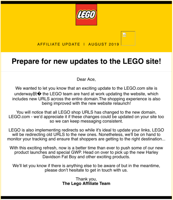 LEGO Updates LEGO.com - FBTB