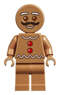 Mustachioed LEGO Gingerbread Man